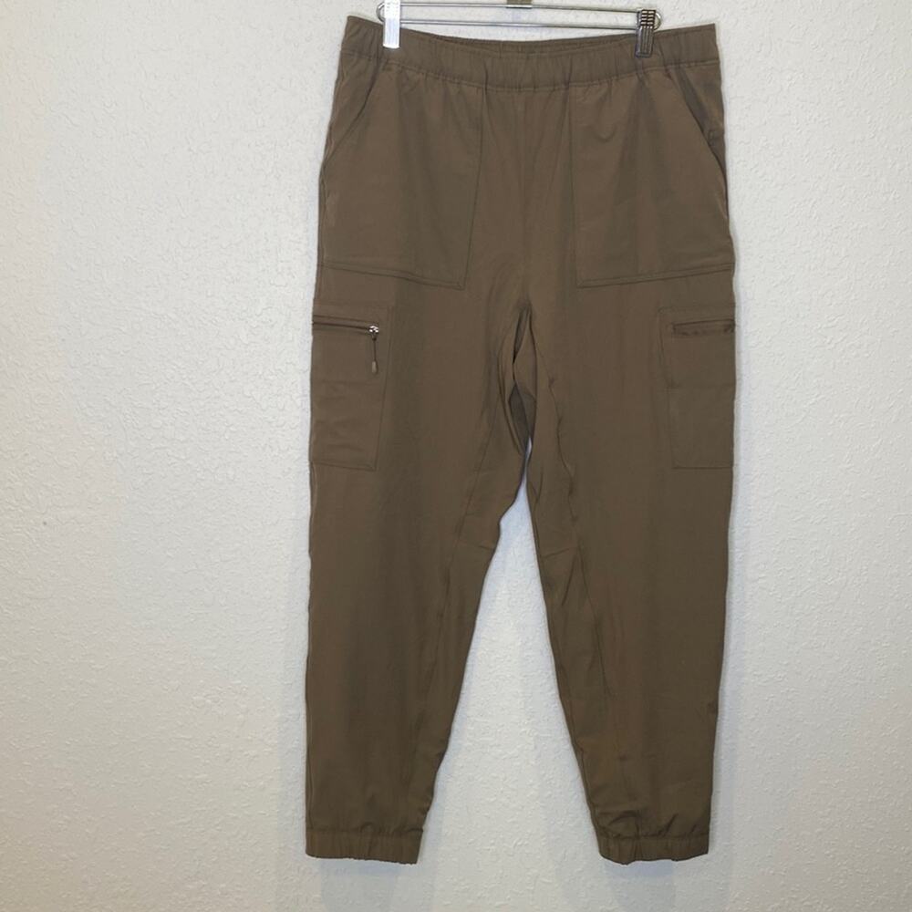 Eddie Bauer Flexion Lined 2.0 Pull On Pants Tan Elastic Fleece Lined NWT Sz 8P